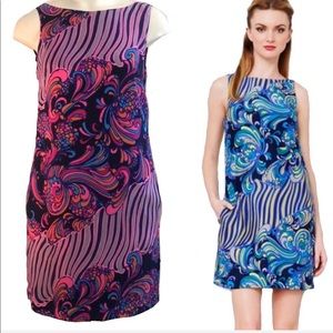 Alice & Trixie Silk Multicolor Shift Dress NWT